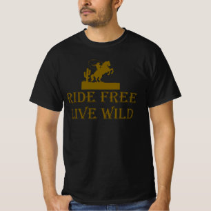 Frei fahren Live Wild, Western Graphic T-Shirt