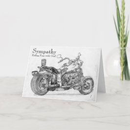 Frei fahren mit Gottes Sympathy Card für Biker Karte
