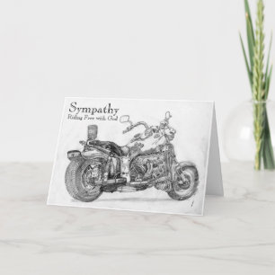 Frei fahren mit Gottes Sympathy Card für Biker Karte