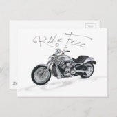 Frei fahren postkarte (Vorne/Hinten)