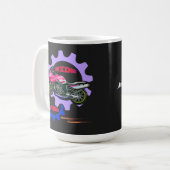 Frei fahrende und sichere Motorräder Kaffeetasse (Vorderseite Links)