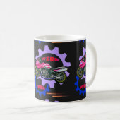 Frei fahrende und sichere Motorräder Kaffeetasse (VorderseiteRechts)