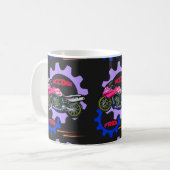 Frei fahrende und sichere Motorräder Kaffeetasse (Vorderseite Links)
