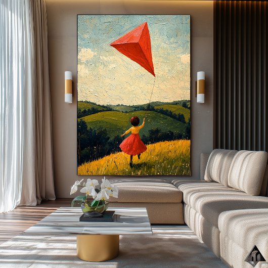 Frei fliegen - Naïf Kinderfreude Art Poster