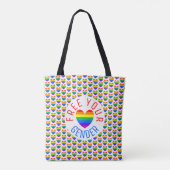 Frei Ihr Geschlecht, Regenbogenherz Tasche (Rückseite)