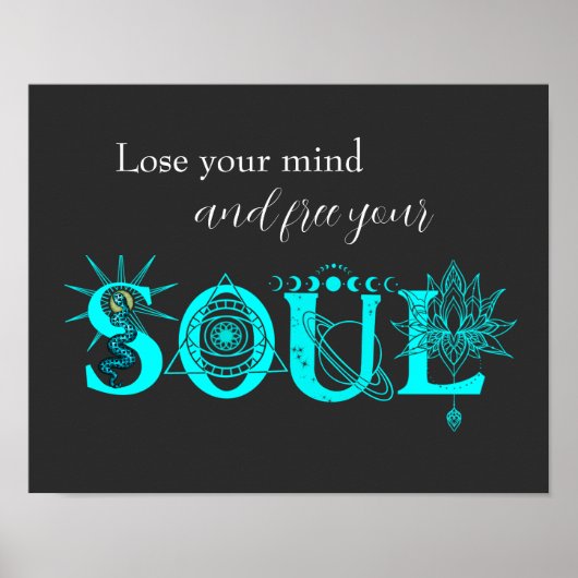 Frei Ihr Soul Verlieren Sie Ihren Geist Wand Kunst (Vorne)