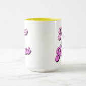 Frei in Jesus Retro Stil Inspiration Tasse (Zentrum)