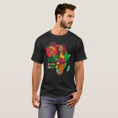 Frei-ish Seit 06-19-1865 Three Afro Proud Black H T-Shirt (Vorne ganz)