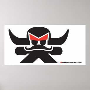 frei kommend mexikanisch - schwarz poster