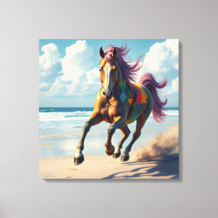 frei laufen leinwanddruck