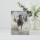 frei laufen postkarte (Stehend Vorderseite)