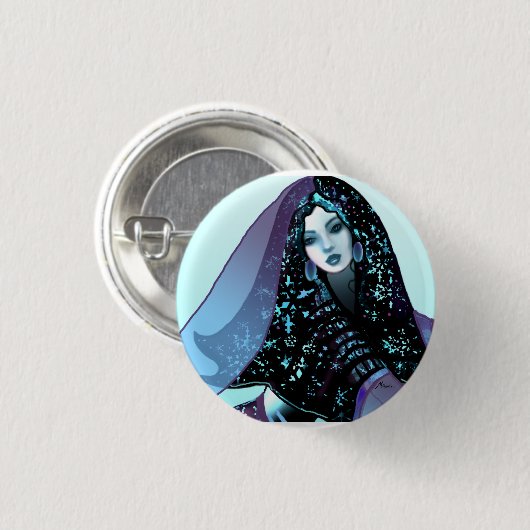 Frei Mermaid Button (Vorne & Hinten)