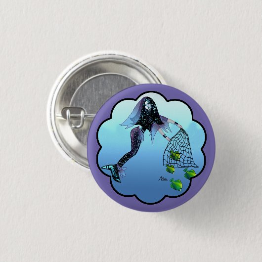 Frei Mermaid Button (Vorne & Hinten)