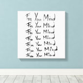 FREI! Motivierend Kalligraphie Leinwanddruck (Insitu (Holzboden))