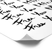 FREI! Motivierend Kalligraphie Poster (Ecke)