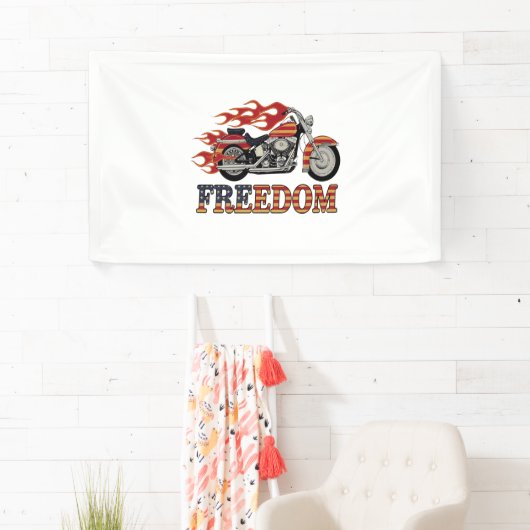Frei-Motorrad-Flammen Banner (Insitu)