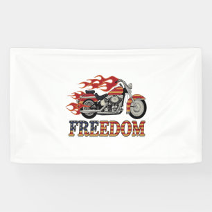 Frei-Motorrad-Flammen Banner