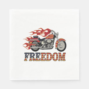 Frei-Motorrad-Flammen Serviette