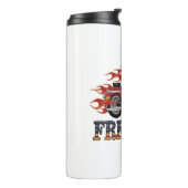 Frei-Motorrad-Flammen Thermosbecher (Nach links gedreht)