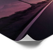 frei | Motorradfahren im Mondlicht Poster (Ecke)