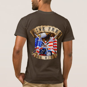 frei oder Die, Motorradpatt, Adler, T-Shirt