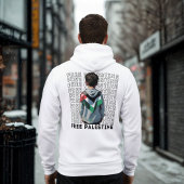 FREI PALESTINE weiß Hoodie