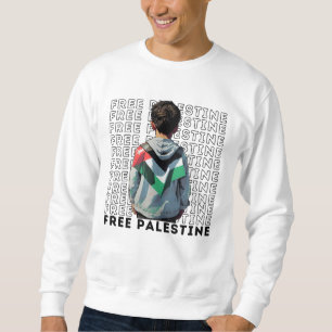 FREI PALESTINE weiß Sweatshirt