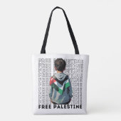 FREI PALESTINE weiß Tasche (Rückseite)