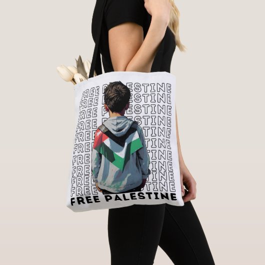 FREI PALESTINE weiß Tasche (Von Nahem)