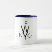 Frei schreiben Sie Monogramm-Tasse! Tasse (Zentrum)