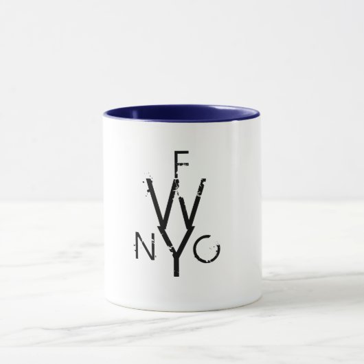 Frei schreiben Sie Monogramm-Tasse! Tasse (Zentrum)