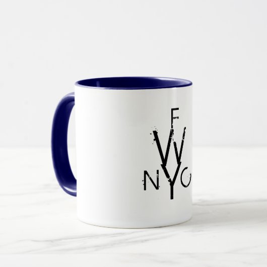 Frei schreiben Sie Monogramm-Tasse! Tasse (Vorderseite Links)
