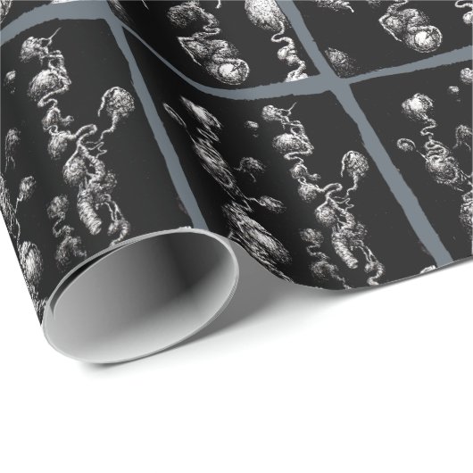 Frei schwimmende Bio Aberrationen Geschenkpapier (Rolleneckpunkt)