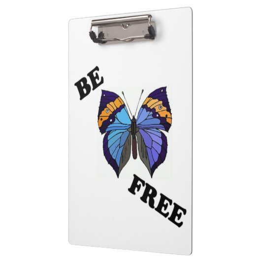 " FREI SEIN " BUTTERFLY KLEMMBRETT (Links)