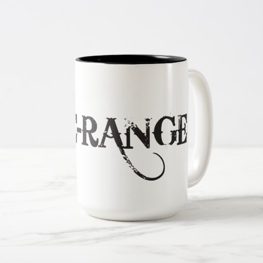 Frei-Strecke Huhn-Tasse Zweifarbige Tasse (VorderseiteRechts)