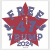 FREI Trump Aufkleber (Blatt)