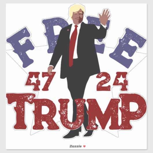 FREI Trump Aufkleber (Blatt)