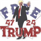 FREI Trump Aufkleber (Vorderseite)