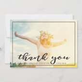 Frei und fokussiert | Abschluss Vielen Dank | Dunk Dankeskarte (Vorderseite)