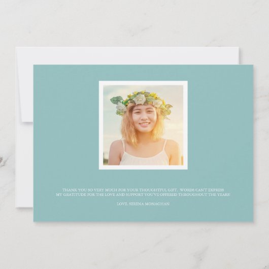 Frei und fokussiert | Abschluss Vielen Dank | Lich Dankeskarte (Rückseite)