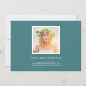 Frei und fokussiert | Ankündigung des Abschlusses (Rückseite)