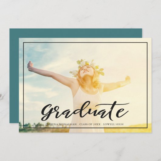 Frei und fokussiert | Ankündigung des Abschlusses  (Vorne/Hinten)