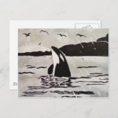 Frei und glücklich postkarte (Vorne/Hinten)