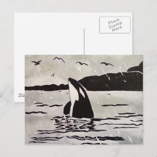 Frei und glücklich postkarte (Vorne/Hinten)