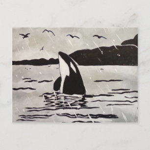 Frei und glücklich postkarte