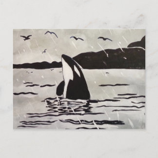 Frei und glücklich postkarte