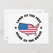 Frei und tapfer postkarte (Vorne/Hinten)