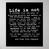 Frei von Bedauern Dirt Bike Motocross Poster (Vorne)