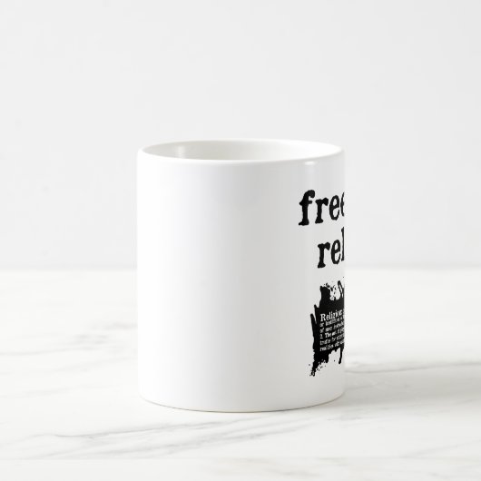 frei von religiös verändernder Tasse (Mittel)