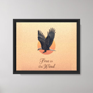 "Frei wie der Wind - Adlerstärke inspiriert Kunst Leinwanddruck